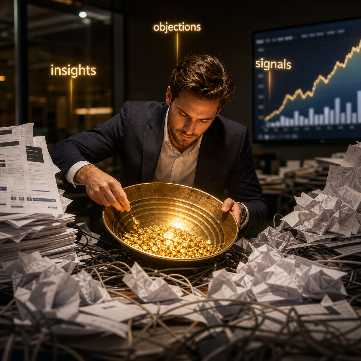 There's Gold in them, there emails and transcripts